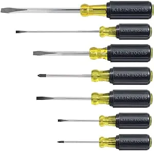 Klein Tools 7 Piece Cushion-Grip Screwdriver Set 85076