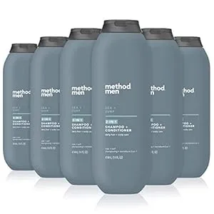 Method Men Shampoo & Conditioner 2 in 1 Sea & Surf 14 oz Bottle - 12ct Case