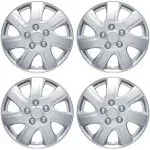 16" Set of 4 Wheel Cover Hubcaps Snap Hub Caps For R16 Tire & Rim Glossy Silver  | eBay