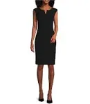 Womens Sleeveless Midi Wear to Work Dress