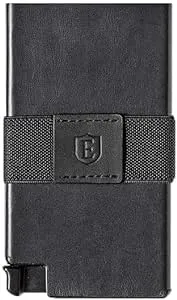 Ekster | Senate Cardholder 3.0 | Best Leather RFID Blocking Cardholder Nappa Black