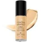 Milani Conceal + Perfect 2-in-1 Foundation + Concealer, Creamy Vanilla - 1 fl oz bottle