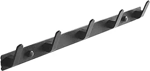 5 Hooks Matte Black Wall Bathroom Towel Hooks Mount Stainless Steel Heavy Duty Shower Wall Coat Rack Hooks Decorative Bath Hooks for Hangin,Hats Hook kitchen Towel Wall Hook Rack for Hanging