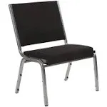 Emma + Oliver 1000 lb. Rated Black Antimicrobial Fabric Bariatric Medical Reception Chair