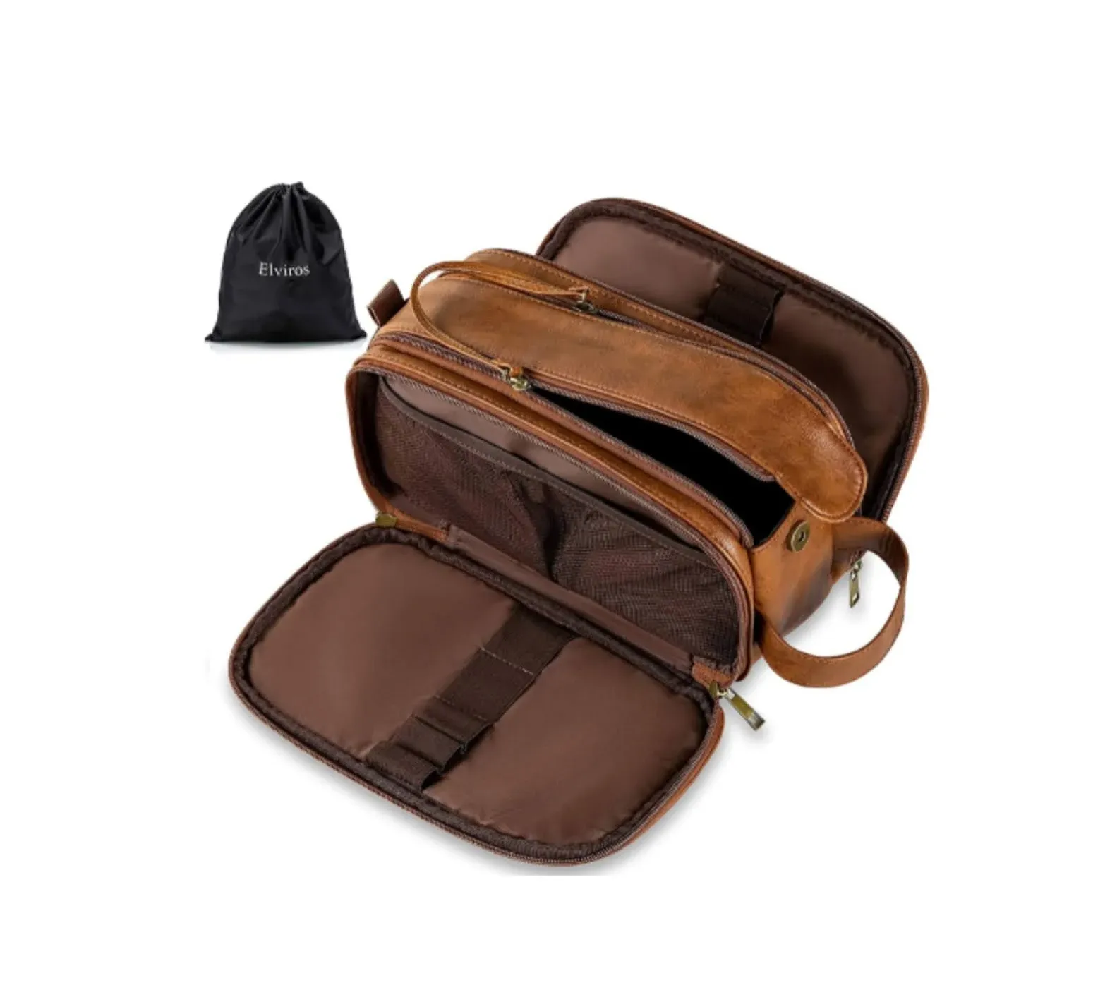 Elviros Men's Large Travel Toiletry Bag