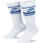 Nike Everyday Essential Crew Socks ( 3 Pairs) - White/Blue