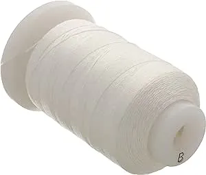 The Beadsmith Pure Silk Cord – White Color – Size B (0.203mm/0.0008”) – 390 Yards (1170ft), 1/2-Ounce Spool – for Knotting Pearls, Gemstones, Crystals and Beads