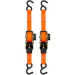 Retractable Ratchet, 2 pk, Orange 3000lbs, 10'