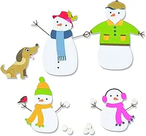 Sizzix Sizzx Thinlits Die Set 17PK Snow Family by Jennifer Ogborn | 665959 | Chapter 3 2022, Multicolor