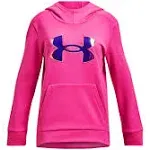 Under Armour Girls' Armour Fleece Iridescent Big Logo Hoodie