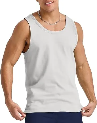 Hanes Men's Originals Tri-Blend Tank Top, Lightweight Tanks For Men, Sleeveless Tank Shirt