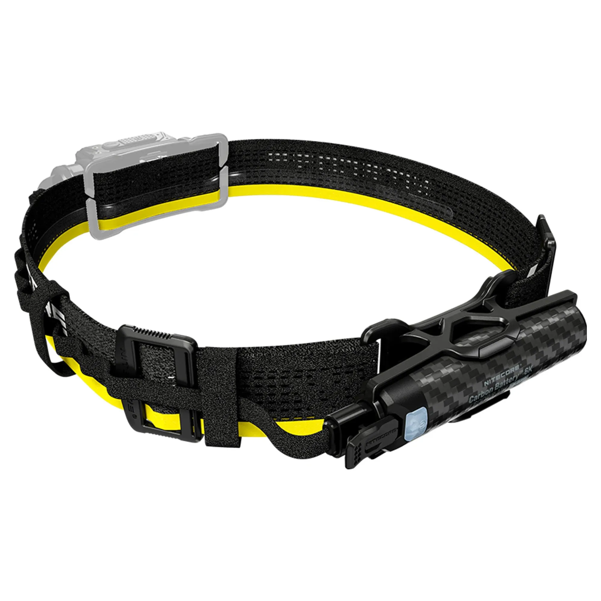 Nitecore Carbon Battery 6K Extended Headlamp Runtime Kit for NU40 NU43 NU45 Nu50 and HC65 UHE Headlamps