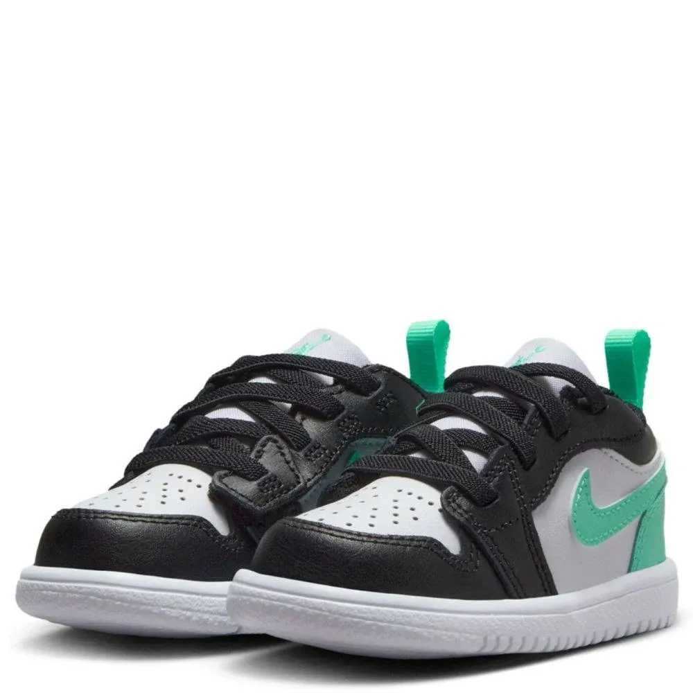 Jordan 1 Low Alt Toddler Boys' White/Black/Green Glow Shoes, Size: 7, Leather