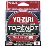 Yo-Zuri TKML20 lbNCL200YD Topkot Fluorocarbon Fishing Line 20 lb Test 200 Yards