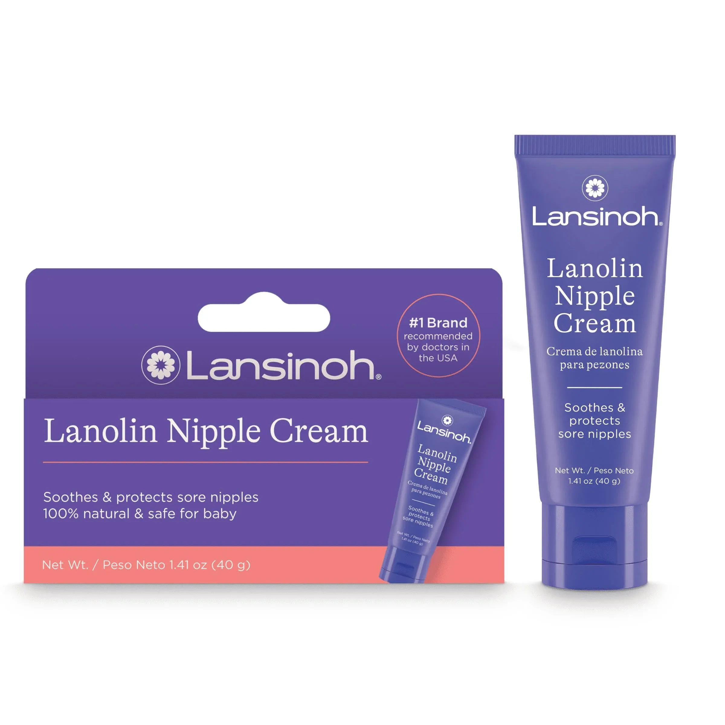 Lansinoh, Lanolin Nipple Cream, Lanolincreme für Brustwarzen, 40 g (1,41 oz.)