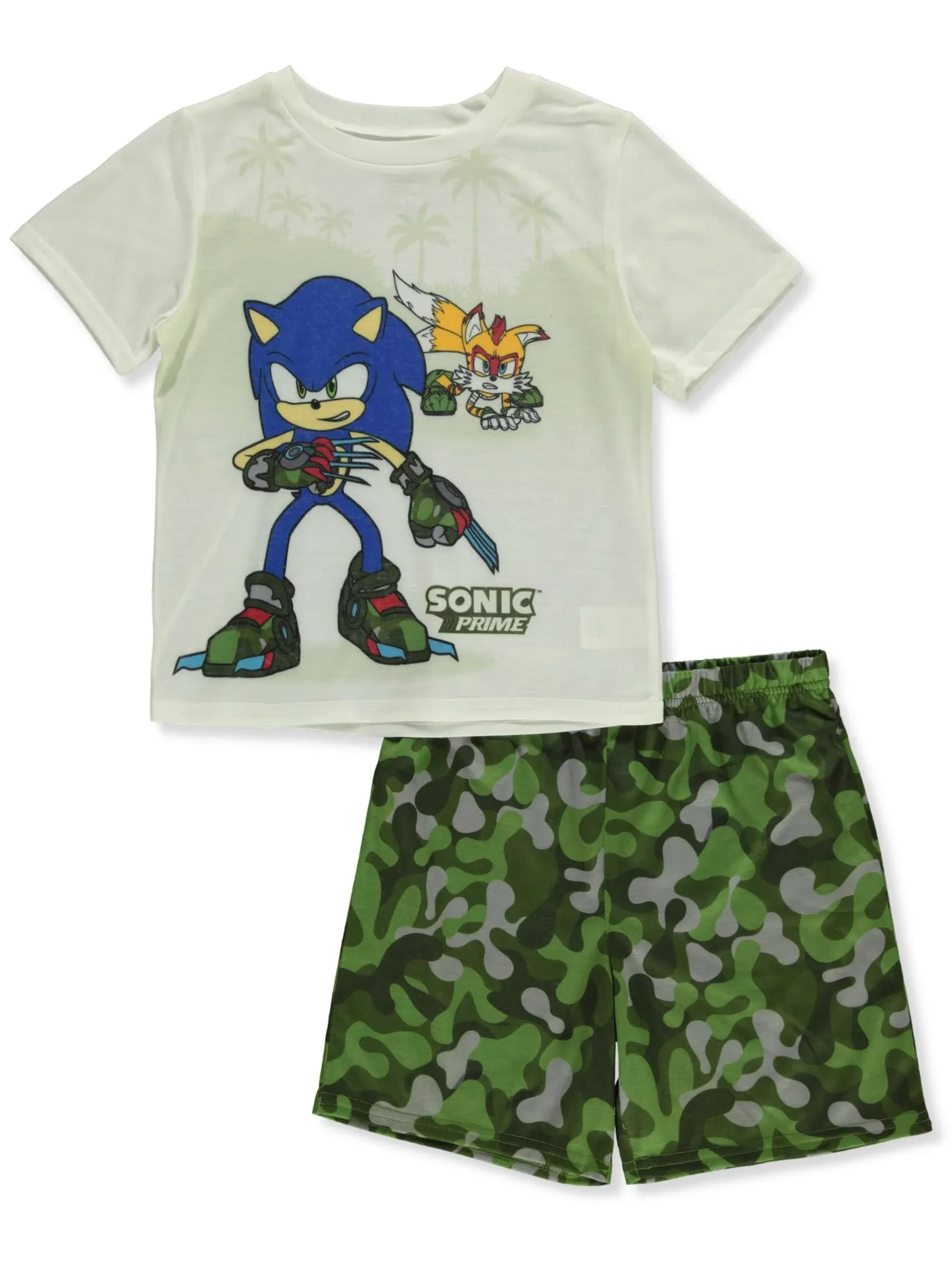 Boys Pajama Set 2 Piece - Mario, Sonic, Pokemon, Scooby Doo - Short Sleeve Top & Shorts Pajama Set - Kids & Toddler Pajamas