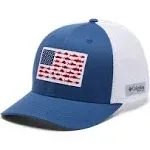 Columbia PFG Fish Flag Mesh Ball Cap - Night Tide S