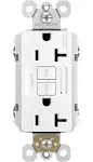 New Legrand Pass &amp; Seymour Radiant 20 Amp White GFCI Outlet Self-Test