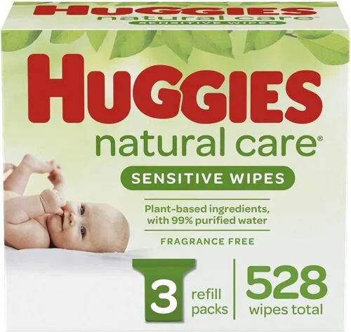 528 Huggies Natural Care Unscented Sensitive Wipes BRAND NEW EXPEDITED SHIPPING