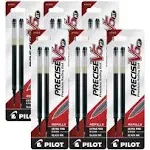 Refill for Pilot Precise V5 RT Rolling Ball, Extra-Fine Conical Tip, Black Ink, 2/Pack