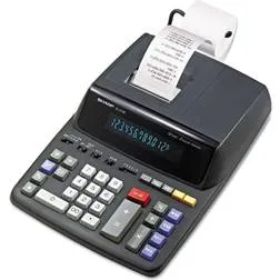 Sharp EL2196BL Two-Color Printing Calculator