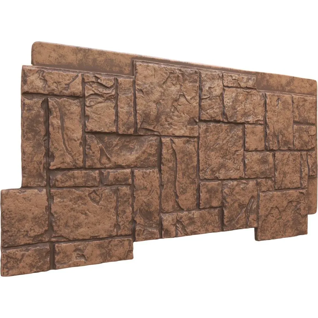 Ekena Millwork StoneCraft Castle Rock Faux Stone Panel 49"W x 24 1/2"H x 1 1/4"D PNU24X48CR