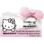 The Creme Shop Hello Kitty Plush Spa Headband with Signature Bow-Pink