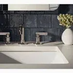 Castia by Studio McGee Widespread Bathroom Sink Faucet, 0.5 GPM Vibrant Polished Nickel