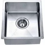 Dawn BS121307 Undermount Single Bowl Bar Sink, Polished Satin