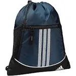 Adidas navy blue drawstring bags.