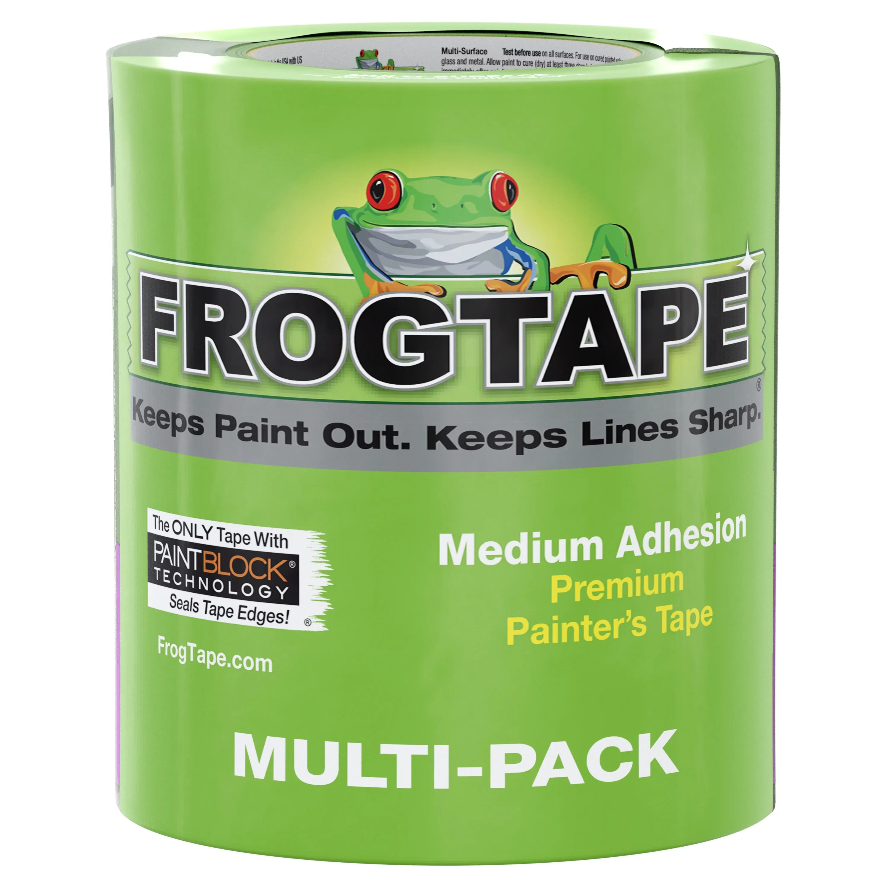 FrogTape 1.88 in. x 60 yd. Green Multi-Surface Painter's Tape, 3 Pack