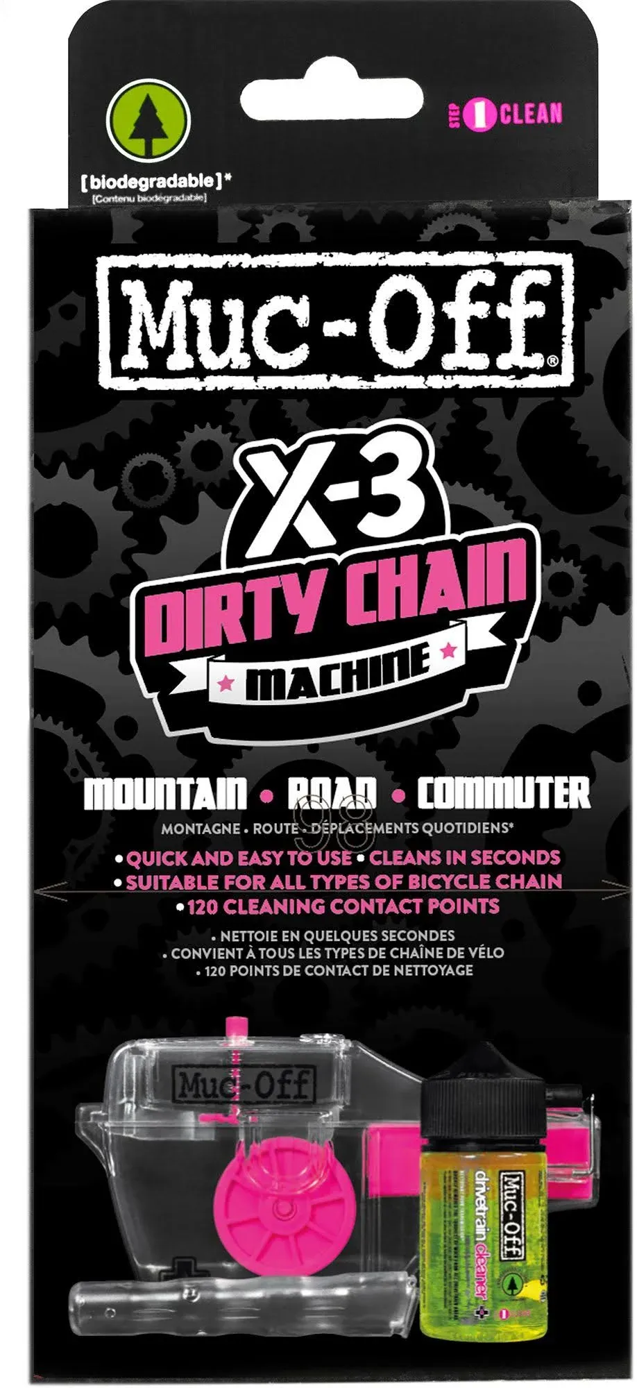 MUC-OFF X-3 Dirt Chain Machine Cleaning Kit