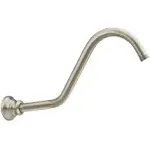 Moen S113BN Waterhill Replacement Extension Curved Shower Arm, Brushed Nickel