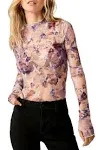 Lady Lux Printed Layering Top