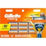 Gillette Fusion5 Cartridges - 12 cartridges