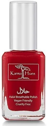 karma organic Halal Nail Polish Certified - Truly Breathable Cruelty Free and Vegan - Oxygen Permeable Wudu Friendly Nail Enamel (RABIA)