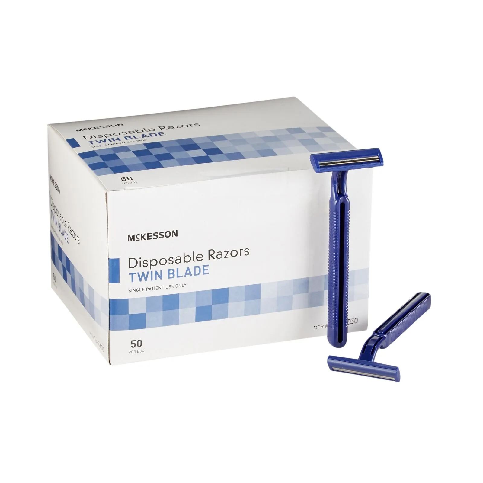 McKesson - Twin-Blade Disposable Razor - Case of 100