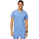 Figs Mens Ceil Blue Leon - Three-Pocket Scrub Top