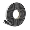 Frost King 1-1/4 in. x 7/16 in. x 10 ft. Black High-Density Rubber Foam Weatherstrip Tape R516H