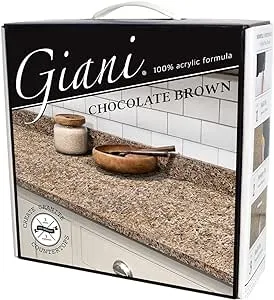 Giani Granite 2.0 - Chocolate Brown Countertop Kit