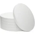 Juvale 6 Pack 12x12-Inch Round Foam Circles for Crafts, 1" Thick, for DIY Projects, Decorations (White)