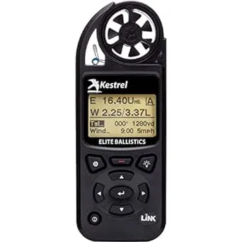 Elite Weather Meter with Applied Ballistics and Bluetooth Link, Black