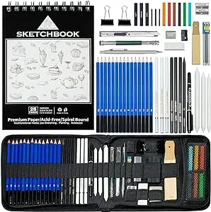 Handyman Crafts 50pcs Sketching Drawing Pencils Set