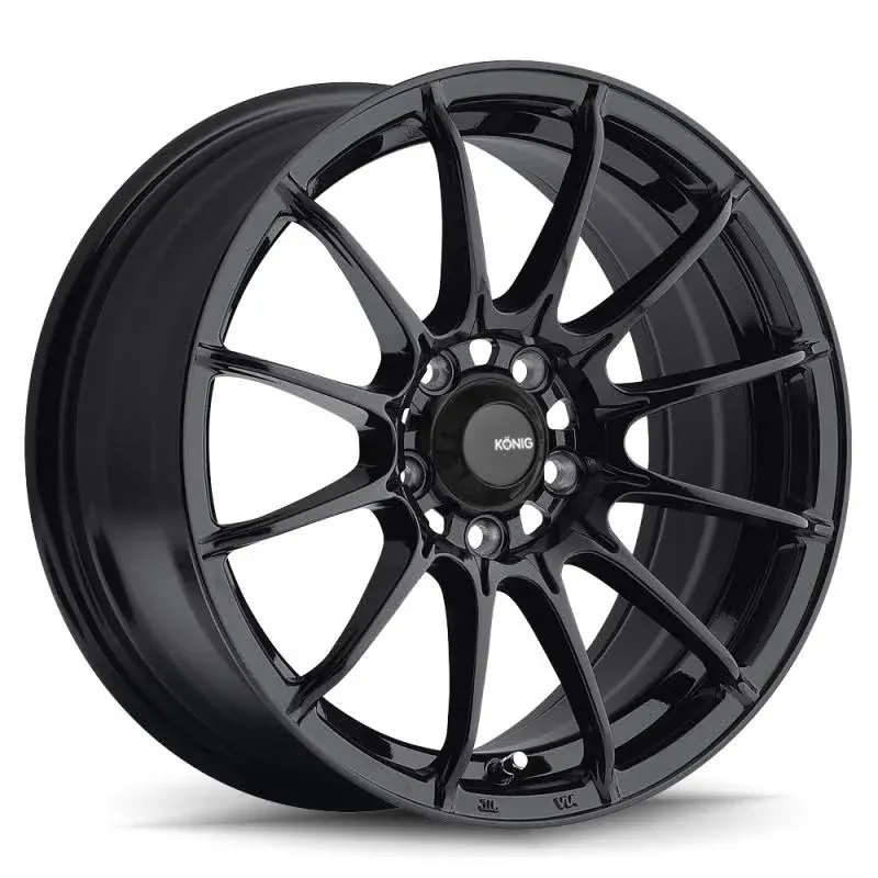 Konig 39B Dial In Gloss Black Wheel 15X7 4X100 +35mm 73.00HB