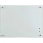 QUEENLINK Magnetic Glass Whiteboard, 24&#034; x 18&#034; Glass Dry Erase Board for Wall...