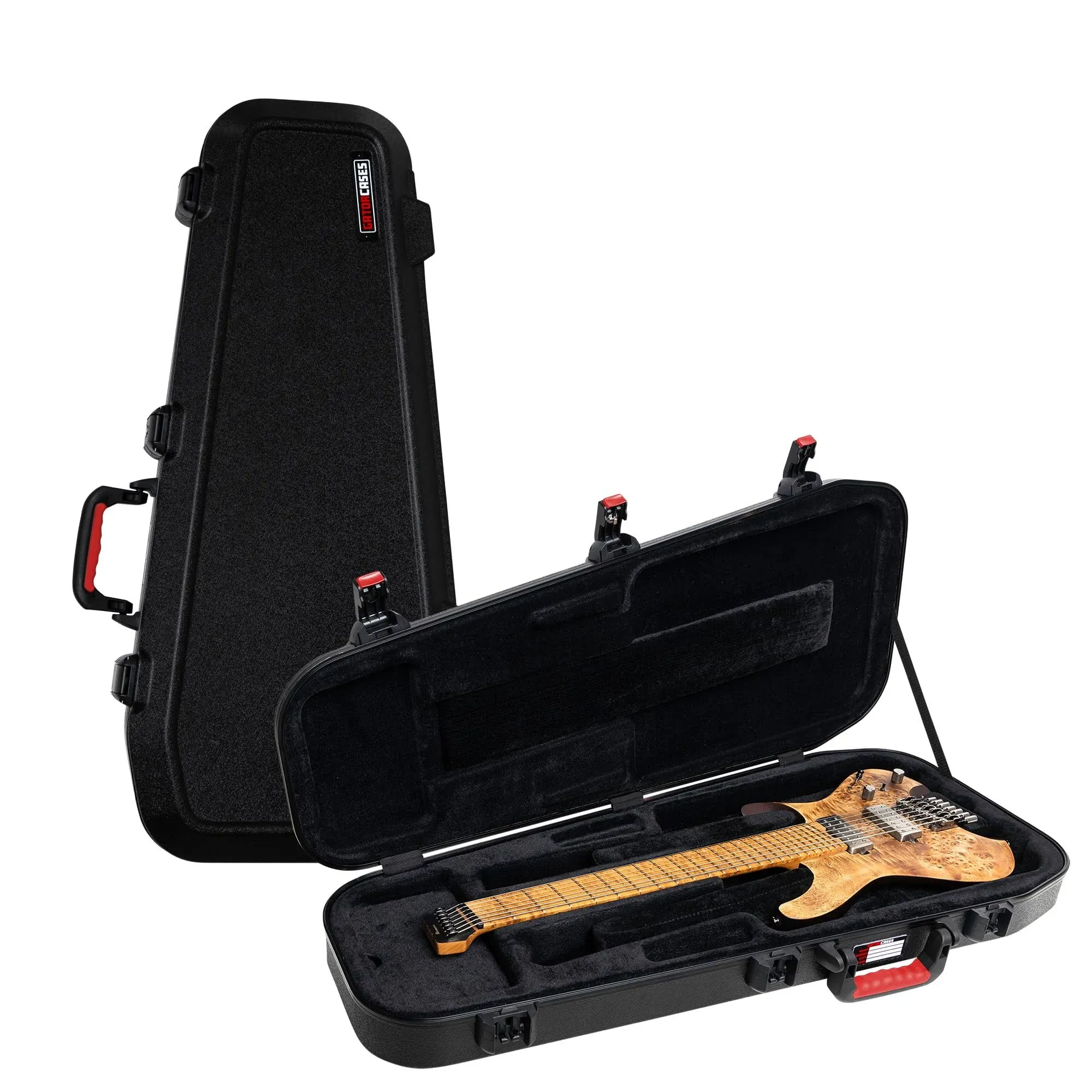 Gator Cases Molded Flight Case For Bass Guitar With TSA Approved Locking Latch; (GTSA-GTRBASS)