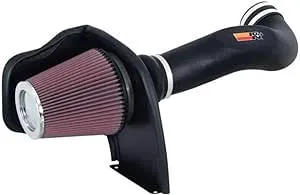 K&N Cold Air Intake Kit: Increase Acceleration & Towing Power, Guaranteed to Increase Horsepower up to 12HP: Compatible with 6.0L, V8, 2005-2007 Chevy/GMC/Cadillac (Silverado, Avalanche, Tahoe)57-3050