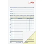 Adams 2-part Numbered Sales Order Books - 50 - 2 PartCarbonless Copy - 4.18 x 7.18 Size - White - Assorted - Red Print Color - 1 Each