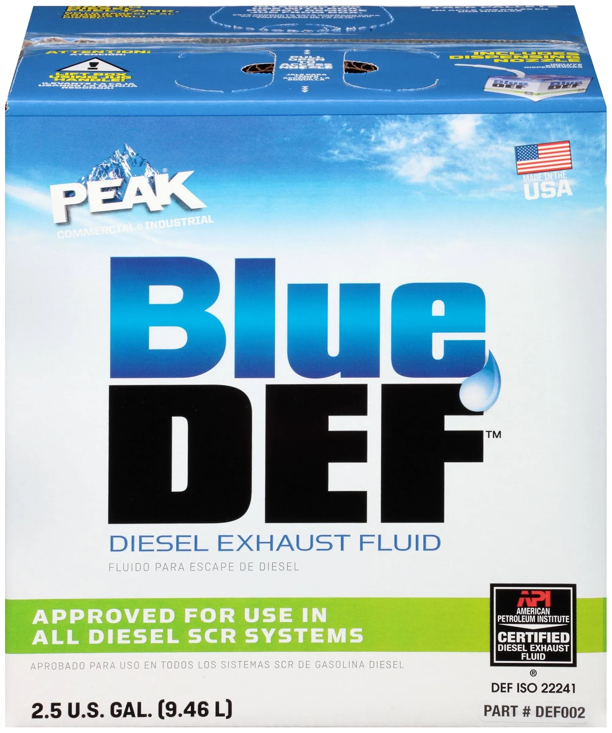 BlueDEF Delivery Blue Def Diesel Additive 2.5 Gallon (H1080001)