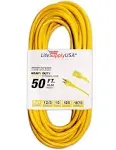 50-ft 12 / 3-Prong Indoor/Outdoor SJTW Heavy Duty Lighted Extension Cord